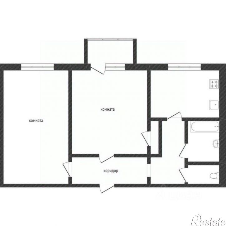 2-комн квартира улица Нартова, 1,  д. 1