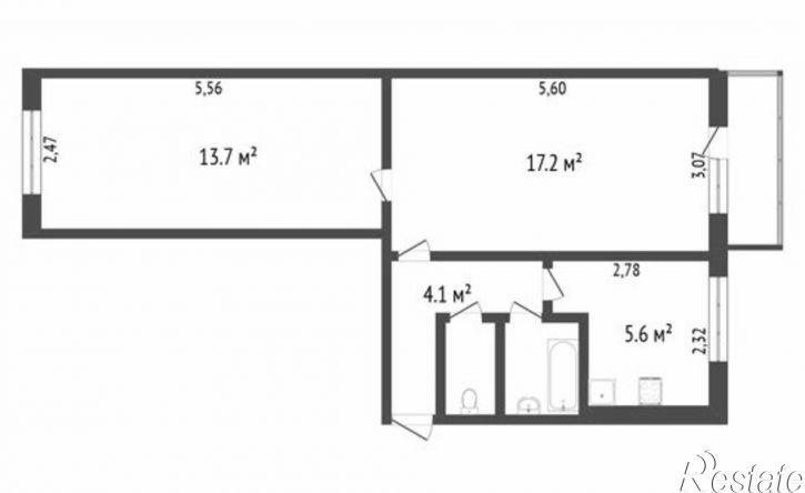 2-комн квартира бульвар Строителей, 22,  д. 22