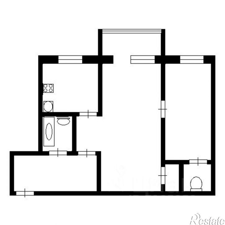 2-комн квартира ул Рукавишникова, 2,  д. 2