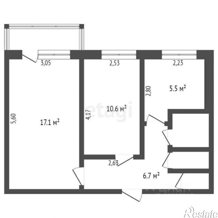 2-комн квартира пр-кт Ленина, 82Б,  д. 82Б