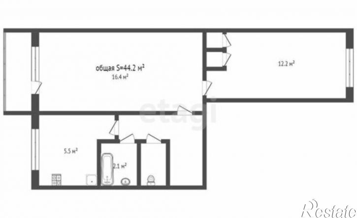 2-комн квартира бульвар Строителей, 27Б,  д. 27Б