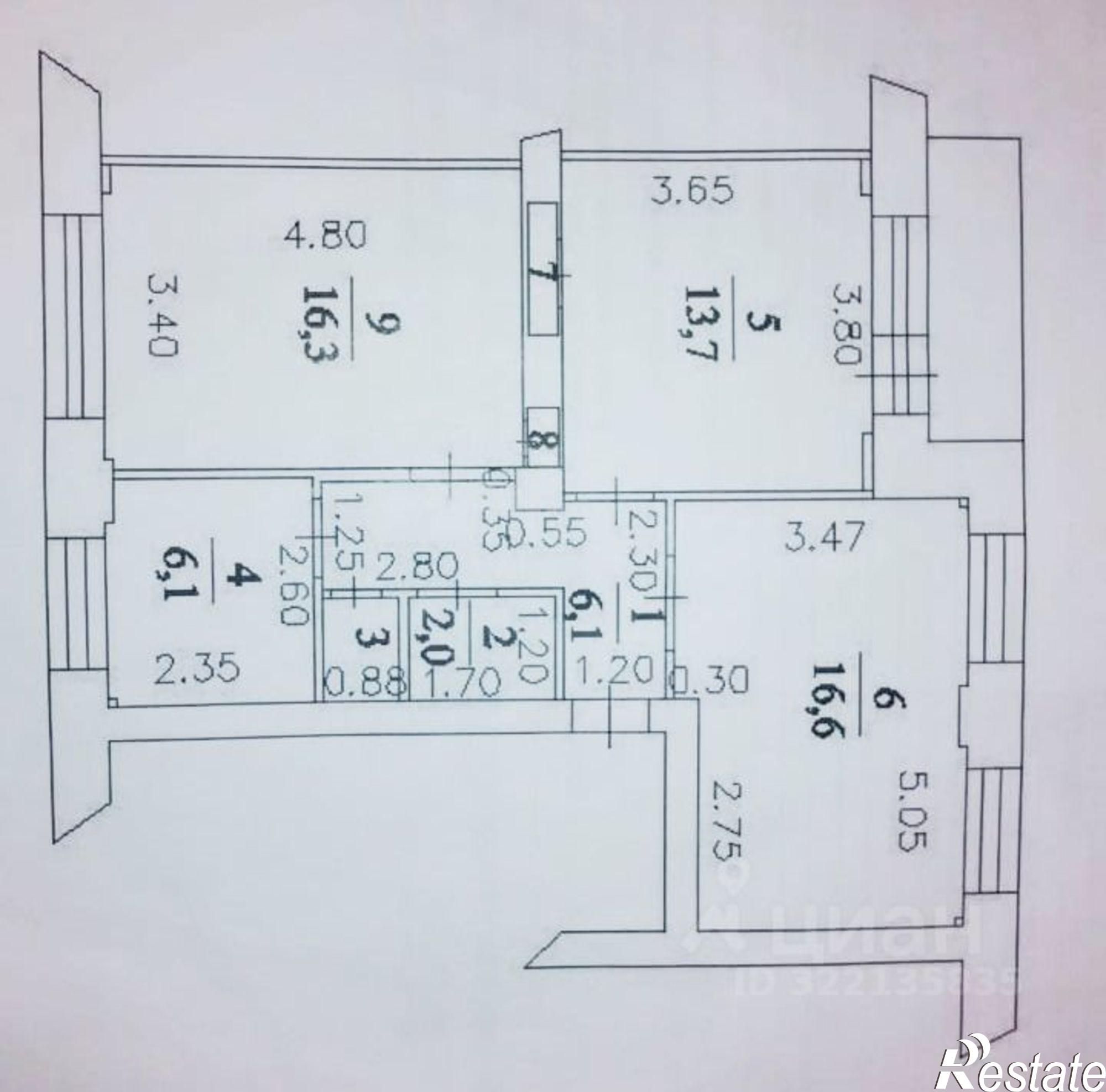 Купить квартиру за 4 080 000 рублей на ул Потемкина, 2