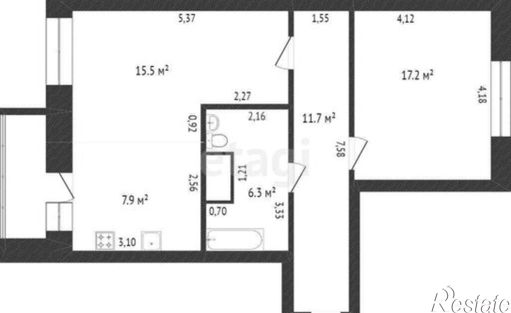 Купить квартиру за 12 900 000 рублей на Притомский проспект, 31 к1