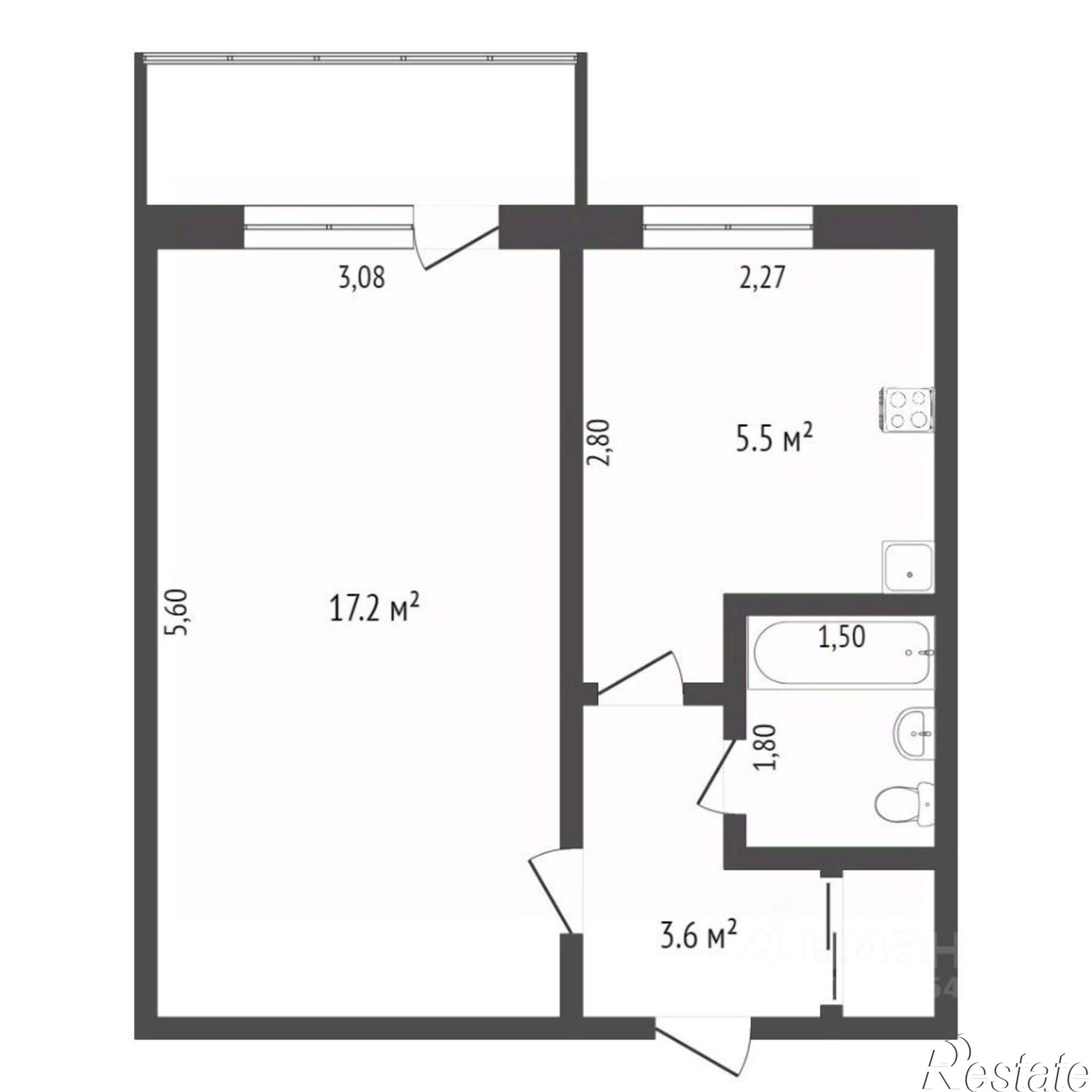 Купить квартиру за 2 500 000 рублей на улица Александрова, 15