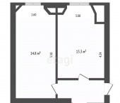 офис 28 кв м, этаж 2/15 проспект Ленина, 90/2