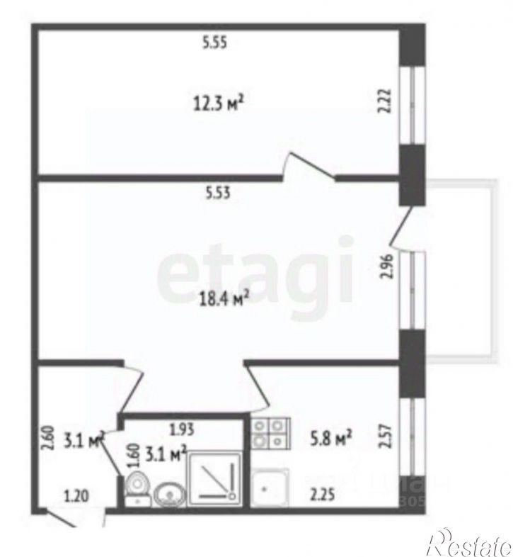 2-комн квартира проспект Шахтёров, 59,  д. 59