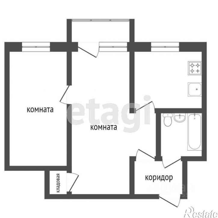 2-комн квартира Кемеровская область - Кузбасс
