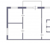 3-комн, 48кв м, этаж 3/5 Ленинградский пр-кт, 7А