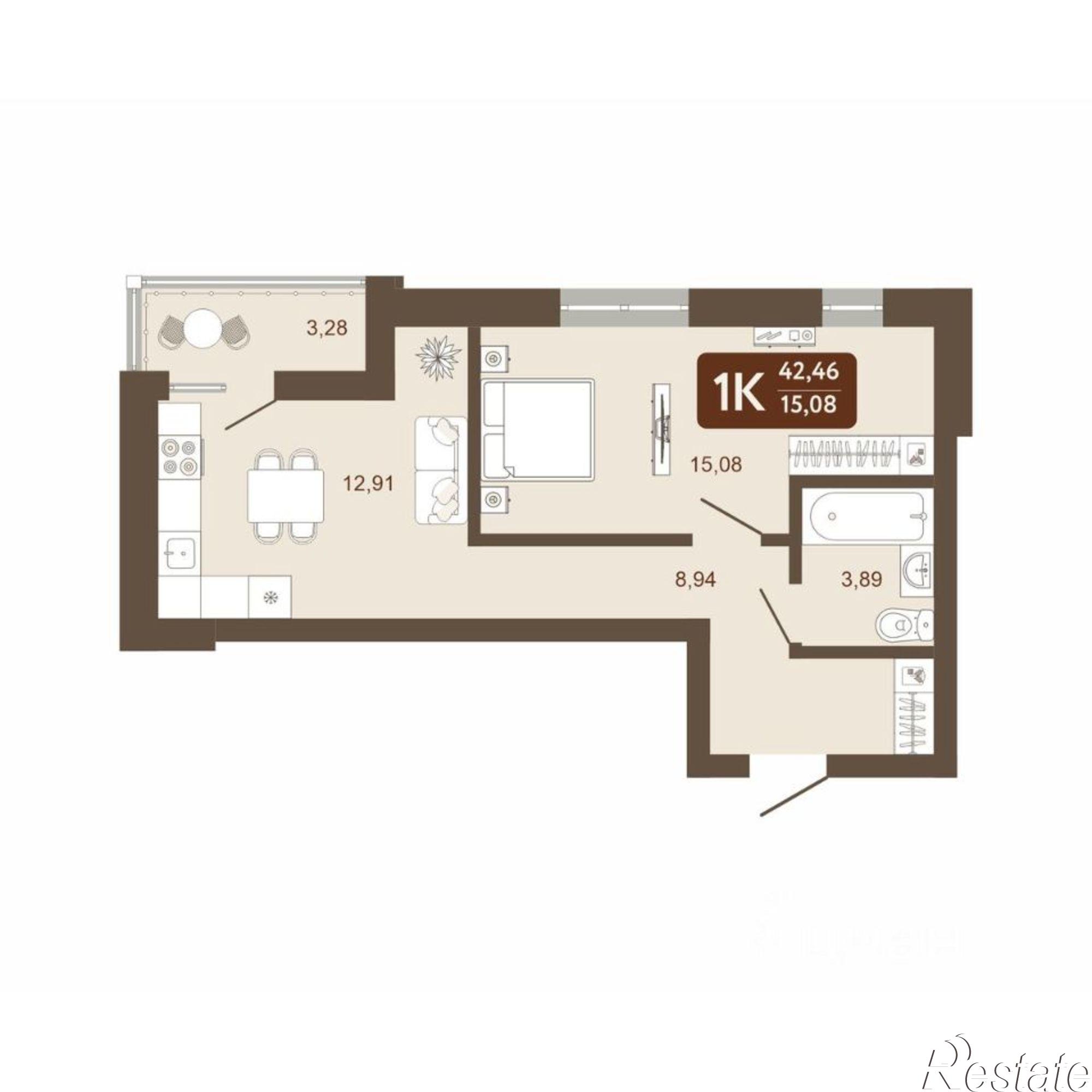 Купить квартиру за 6 453 920 рублей на улица Сибиряков-Гвардейцев, 269