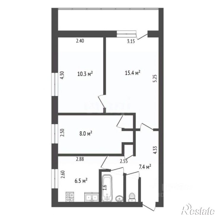 3-комн квартира улица Халтурина, 29Б,  д. 29Б