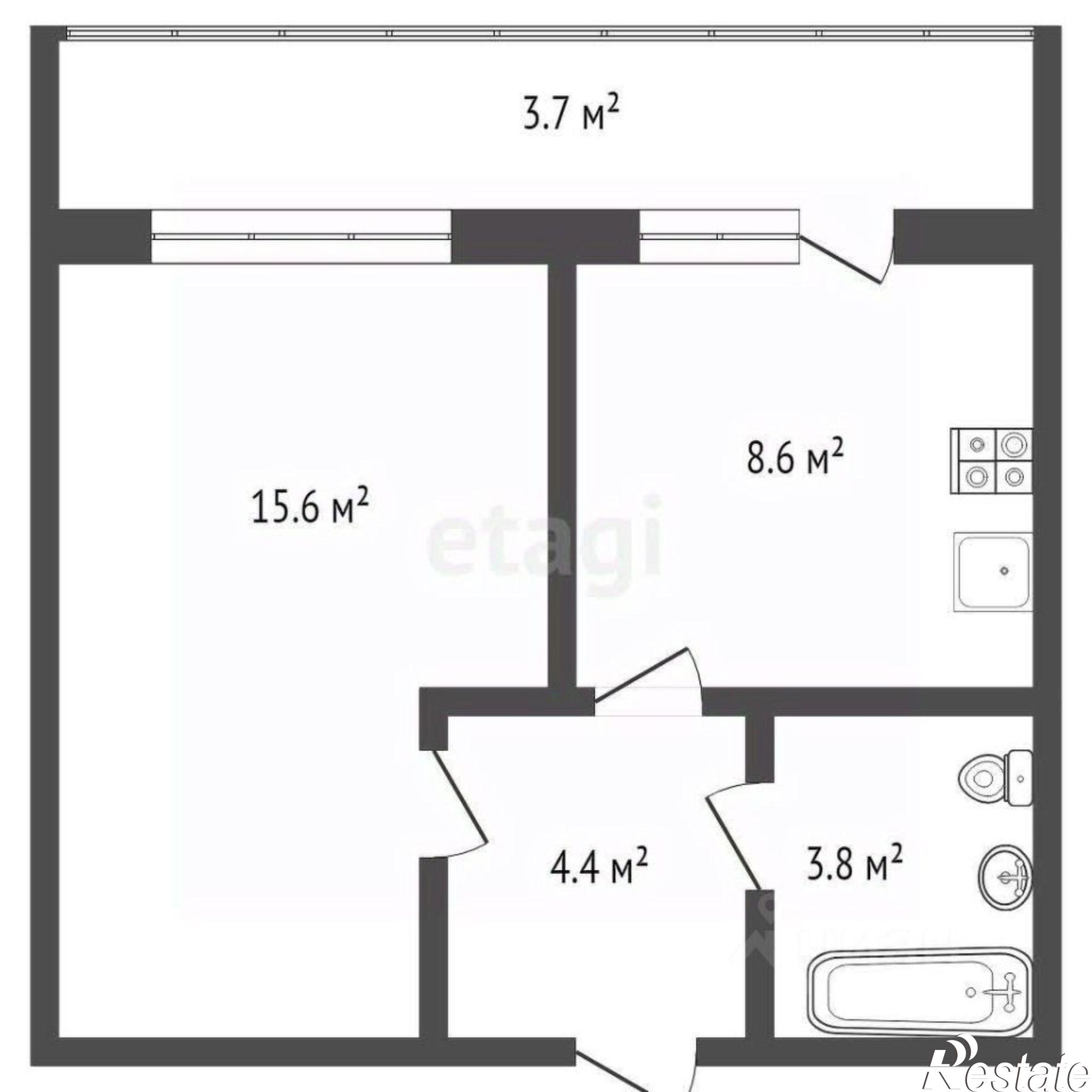 Купить квартиру за 5 450 000 рублей на проспект Химиков, 34 к1
