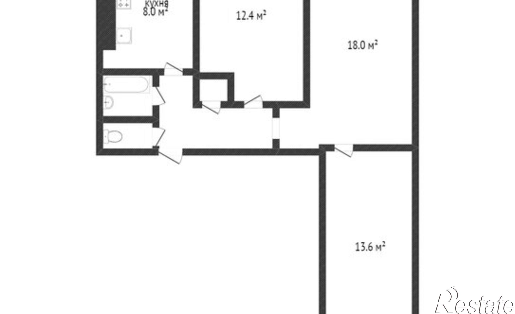 Купить квартиру за 6 300 000 рублей на Комсомольский проспект, 49А