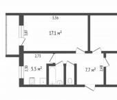 3-комн, 63кв м, этаж 4/5 Октябрьский проспект, 81