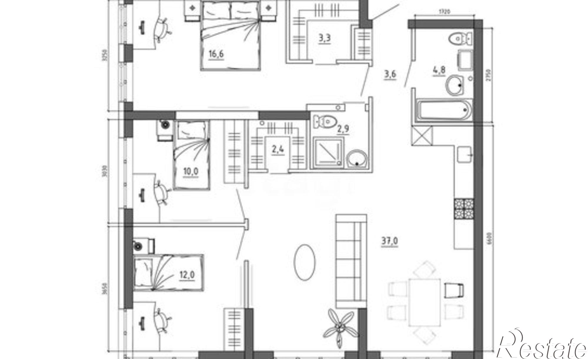 Купить квартиру за 14 000 000 рублей на Рудничный район, жилой комплекс Чемпион-Парк
