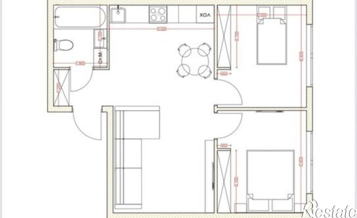 3-комн квартира Октябрьский проспект, 32А к1,  д. 32А к1