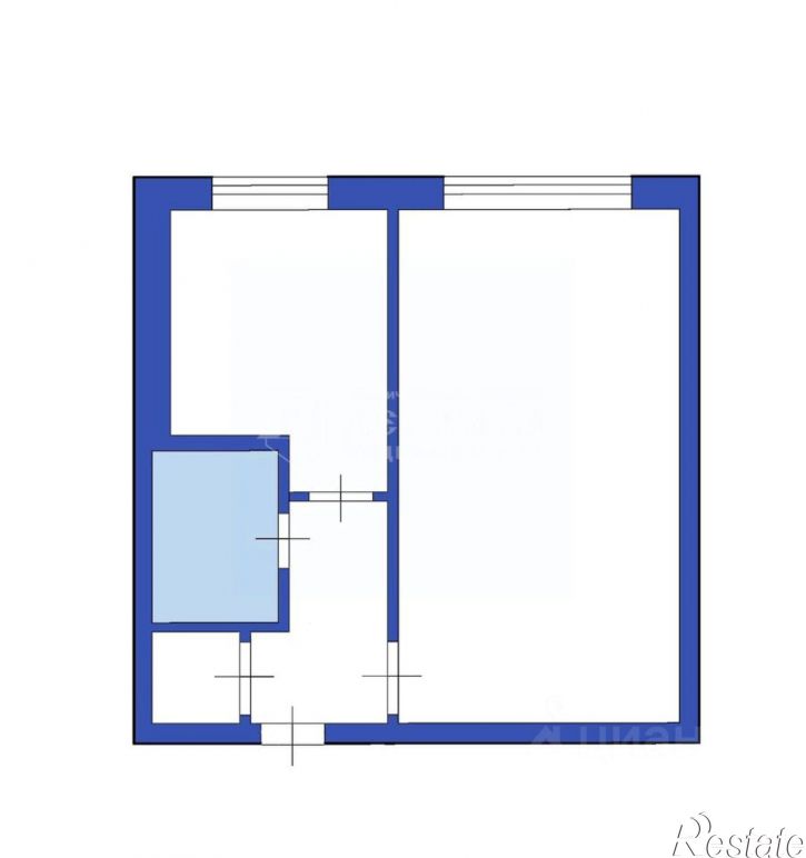 1-комн квартира улица 40 лет Октября, 25,  д. 25