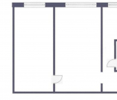 2-комн, 48кв м, этаж 1/5 улица Калинина, 5