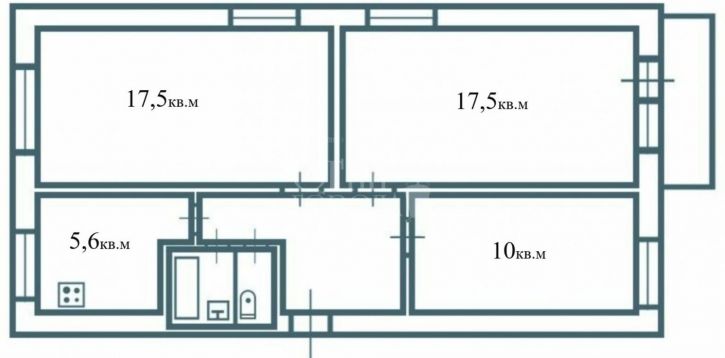 3-комн квартира Октябрьский пр-кт, 81