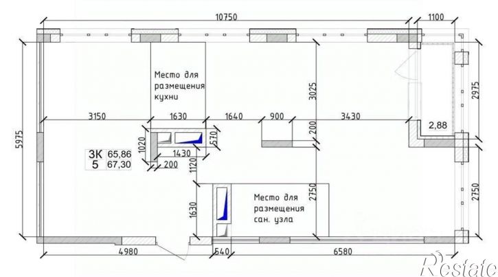 3-комн квартира в новом доме улица 1-я Линия, 24,  д. 24