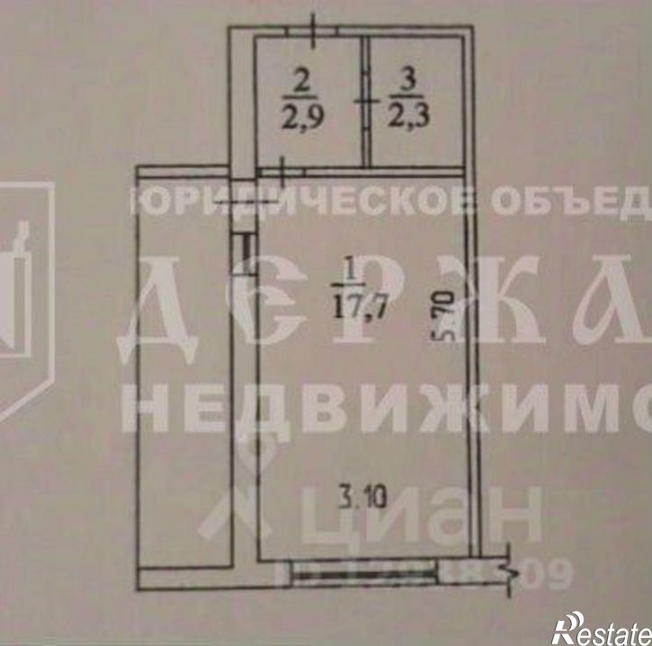 1-комн квартира улица Ворошилова, 17А,  д. 17А