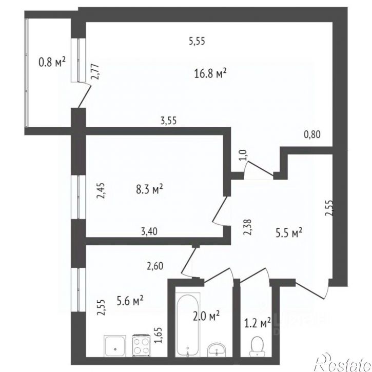 2-комн квартира проспект Шахтёров, 49,  д. 49