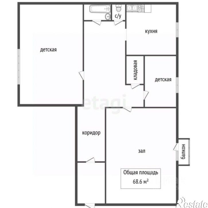 3-комн квартира Ленинградский пр-кт, 30/1,  д. 30/1
