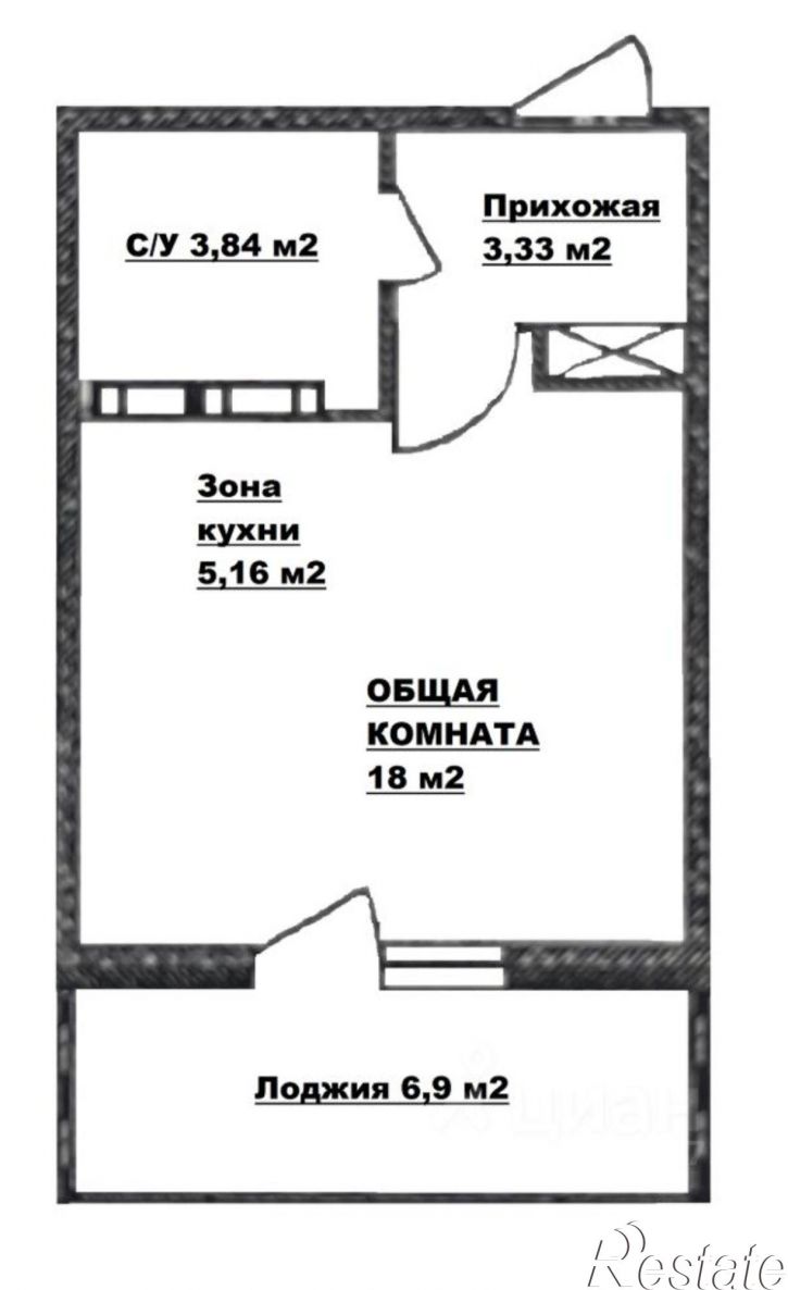 1-комн квартира Восточный пр-кт, 25,  д. 25