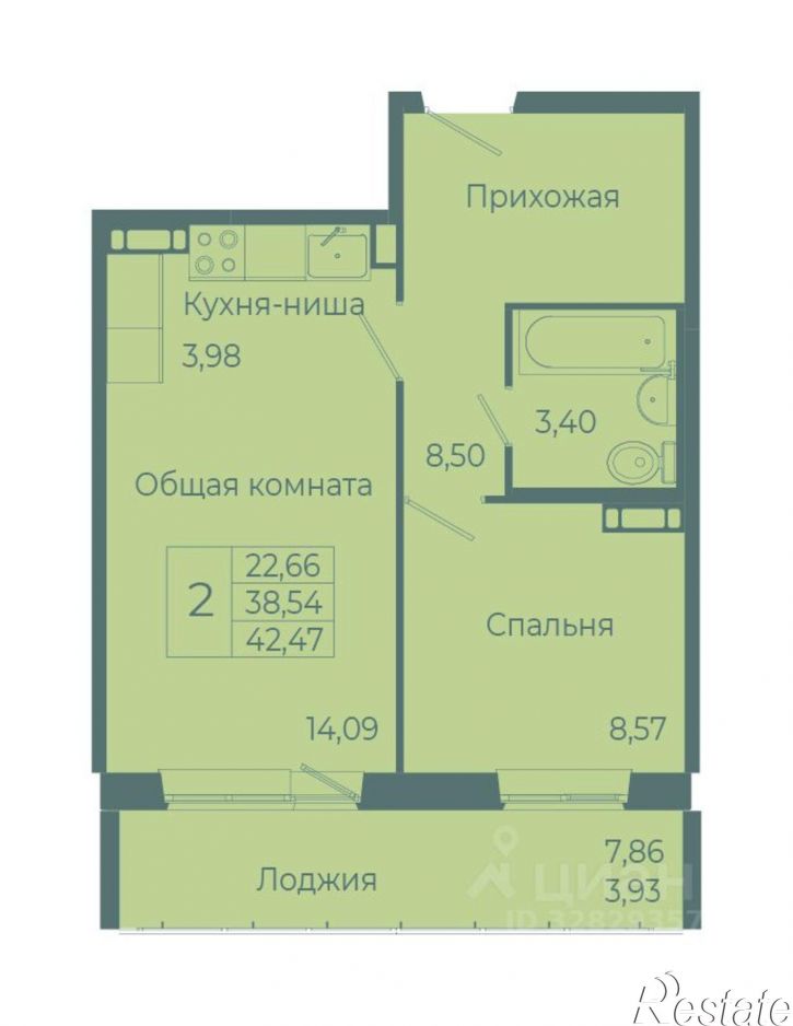1-комн квартира в новом доме ул Радищева, 16А/1,  д. 16А/1