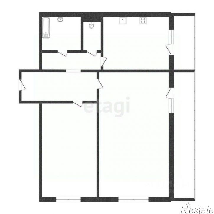 2-комн квартира Октябрьский пр-кт, 33Б,  д. 33Б