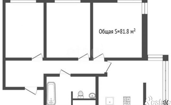 3-комн квартира Притомский пр-кт, 25,  д. 25