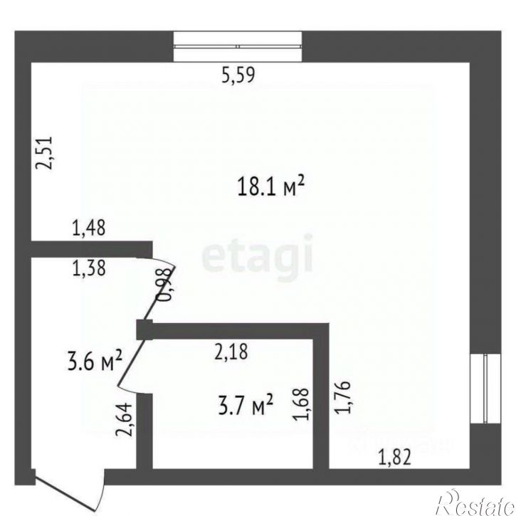 1-комн квартира ул Белозерная, 13Б,  д. 13Б