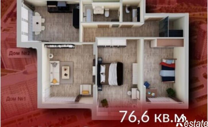 3-комн квартира Ленинградский пр-кт, 46,  д. 46