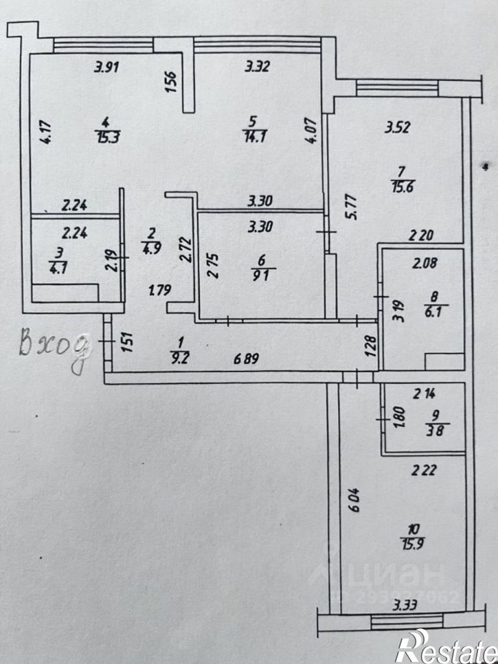 3-комн квартира Притомский пр-кт, 35 1,  д. 35 1,  к. 1