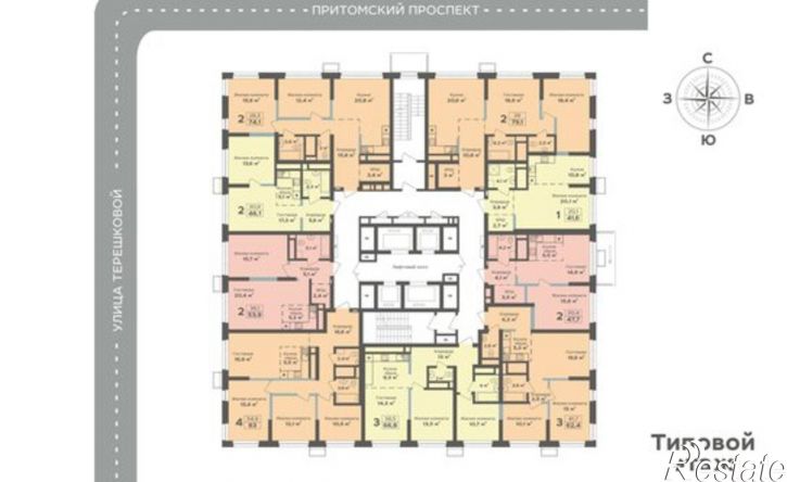 1-комн квартира в новом доме ул 1-я Заречная, 279,  д. 279