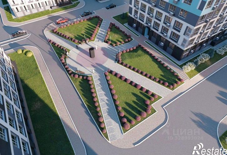 1-комн квартира в новом доме улица Дружбы, 11