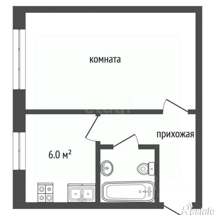 1-комн квартира ул Ноградская, 4,  д. 4