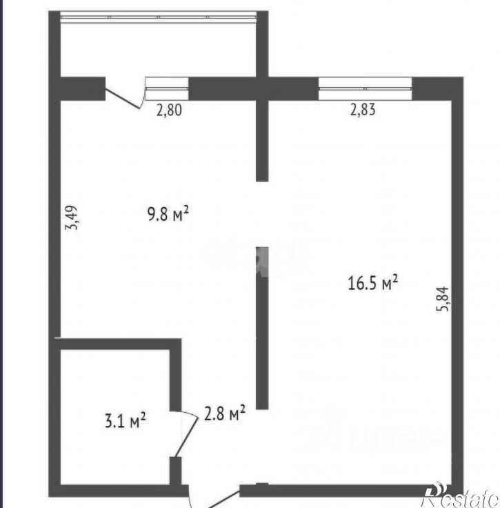 1-комн квартира ул 2-я Заречная, 5,  д. 5