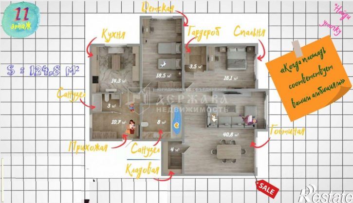3-комн квартира пр-кт Ленина, 138б,  д. 138б