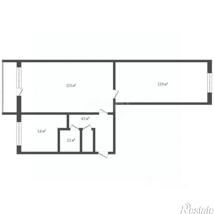 2-комн квартира ул Инициативная, 34А,  д. 34А
