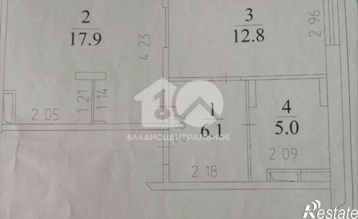 2-комн квартира пер Леонова, 4,  д. 4