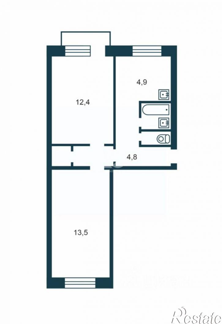 2-комн квартира ул Металлистов, 20,  д. 20