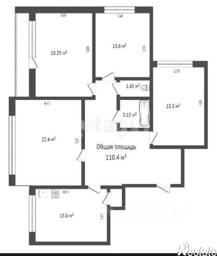 4-комн квартира ул Красная, 4,  д. 4