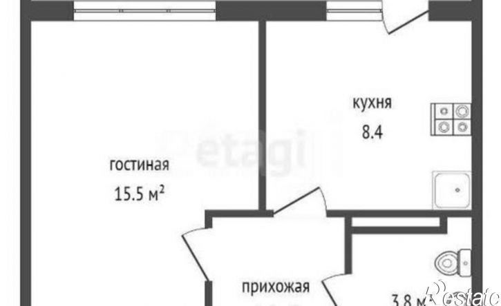 1-комн квартира пр-кт Химиков, 36,  д. 36