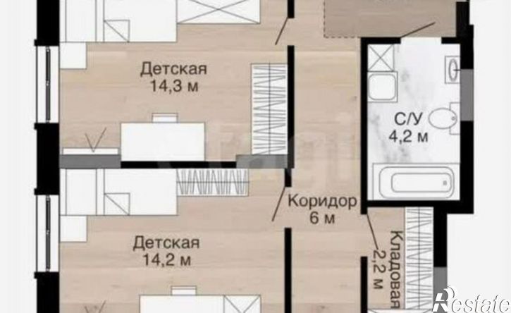 4-комн квартира улица Дружбы, 28/7