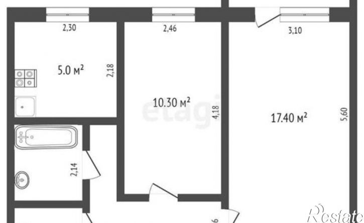 2-комн квартира ул Мичурина, 39,  д. 39