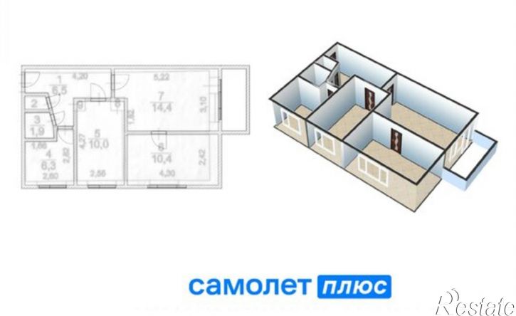 3-комн квартира Кузнецкий пр-кт, 120А,  д. 120А