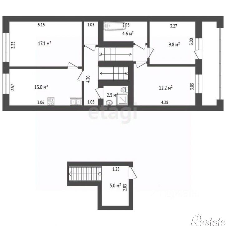 3-комн квартира Щегловский пер, 10а,  д. 10а
