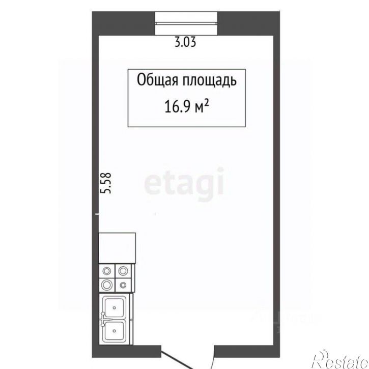 1-комн квартира Красноармейская улица, 114,  д. 114