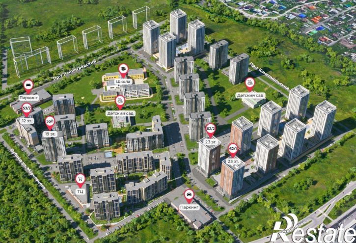 1-комн квартира в новом доме бульвар Строителей, 60 к5,  д. 60 к5
