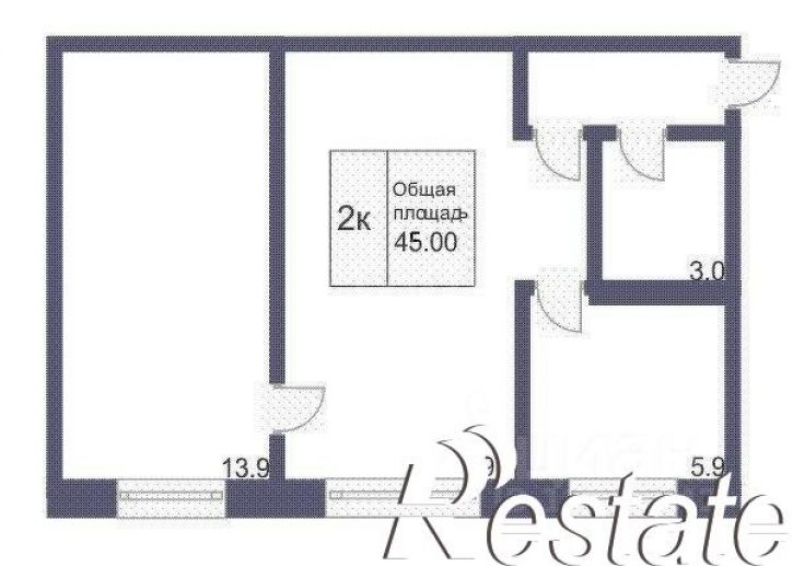 2-комн квартира проспект Ленина, 105А,  д. 105А